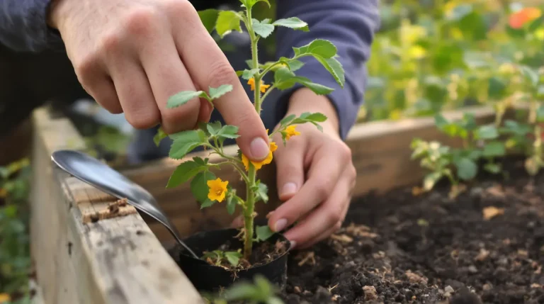 Cette fleur laissée sur le plant de tomate est celle qu’il faut couper avant de planter Cette fleur laissée sur le plant de tomate est celle qu’il faut couper avant de planter