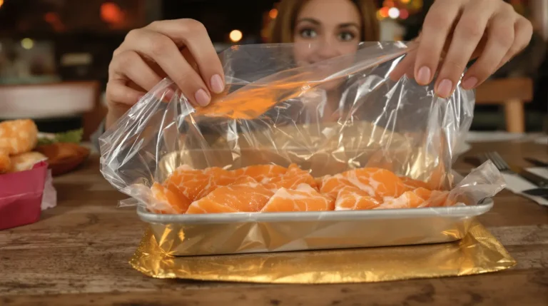 Pourquoi le carton sous le saumon fumé est toujours doré : la vraie raison enfin révélée Pourquoi le carton sous le saumon fumé est toujours doré : la vraie raison enfin révélée